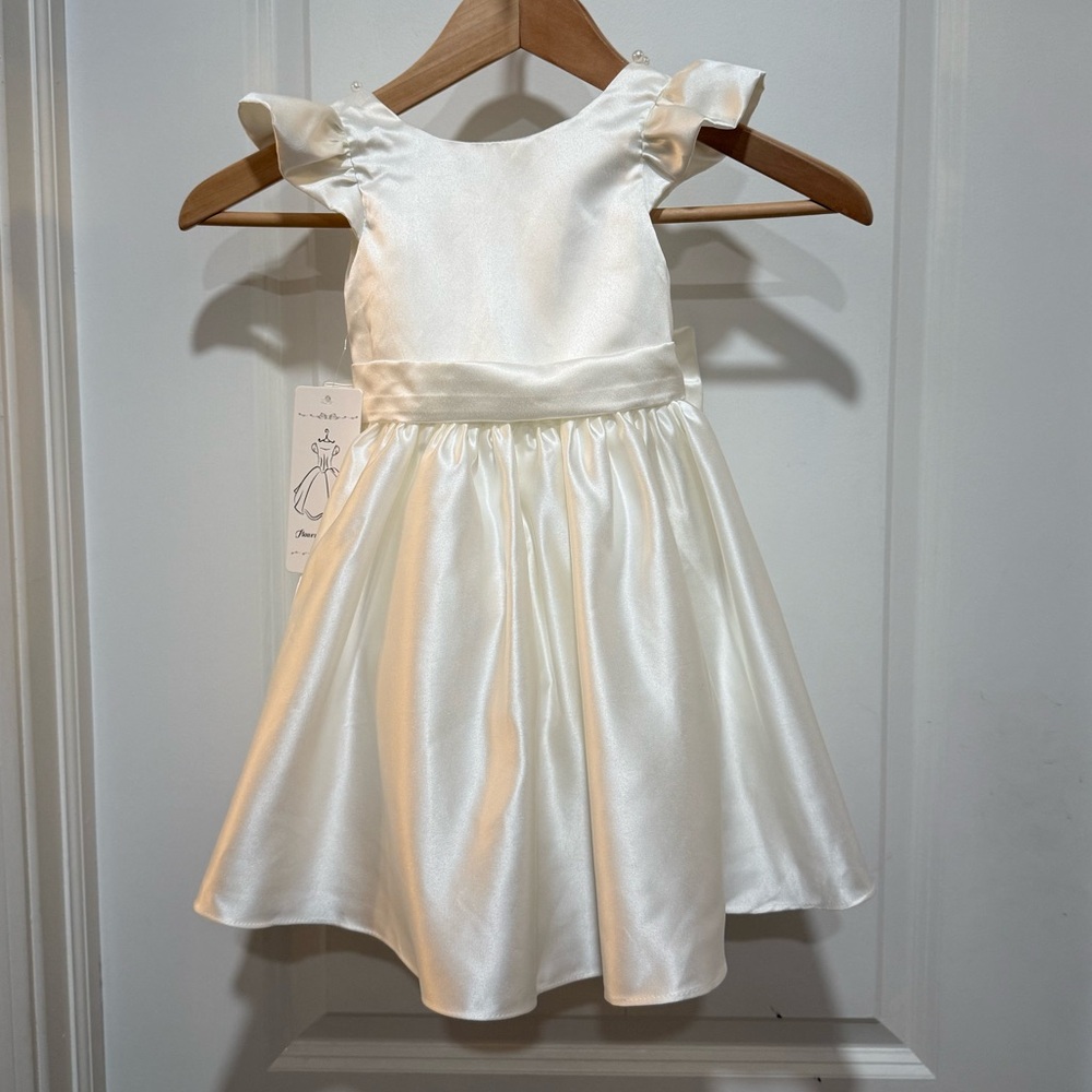Charming Ivory Kids Formal Dress